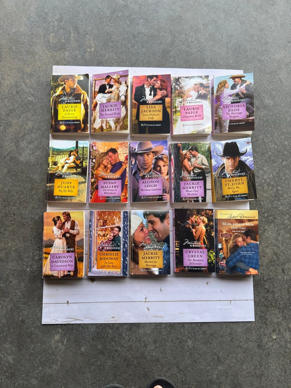 Montana Mavericks Romance Novel Lot: 15 Books Bulk Western Harlequin Romance Set
